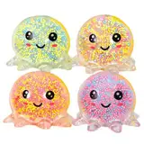 Octopus Anti-Stress-Bälle, Octopus Bälle, Anti-Stress-Bälle, gefüllt mit Anti-Stress-Kugel, sensorischer Ball zum Drücken, Squishy Ball gefüllt mit Wasserperlen zur Linderung