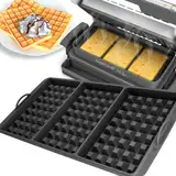 Waffeleinsatz kompatibel mit Tefal OptiGrill XL, 4in1 XL, 2in1 XL, Elite XL, Plus + XL, Elite Plus XL, Backschaleneinsatz aus Silikon, Belgische Waffeln, Waffel, Zubehör