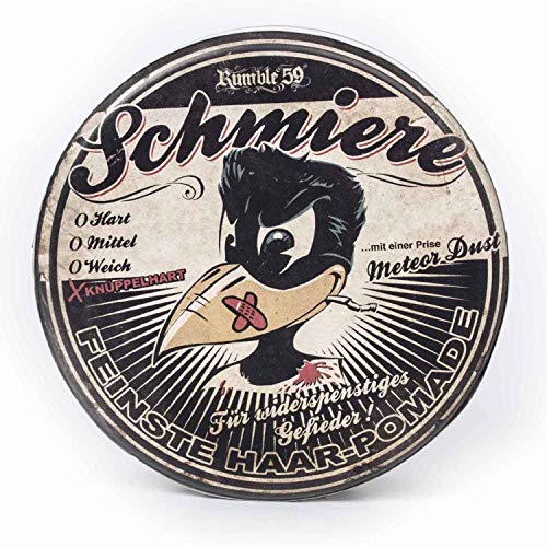 Rumble59 Schmiere knüppelhart - Pomade Herren - Haarwachs Männer für sehr starken Halt, Haarstyling Hair Wax Men Pomade 140ml