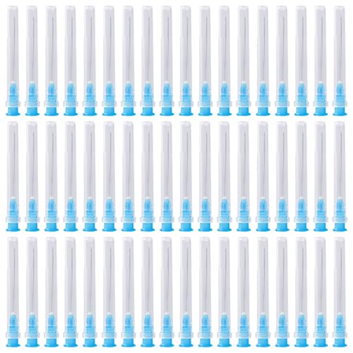 Sporgo 100 Stück Edelstahl Abgabe Tube: 23G (0.6mm x 25mm) Edelstahl Abgabe Tube für Nachfüllflüssigkeiten, Einzeln Verpackt Nachfüllröhrchen für Haushalt Industrie Labor Klebstoff