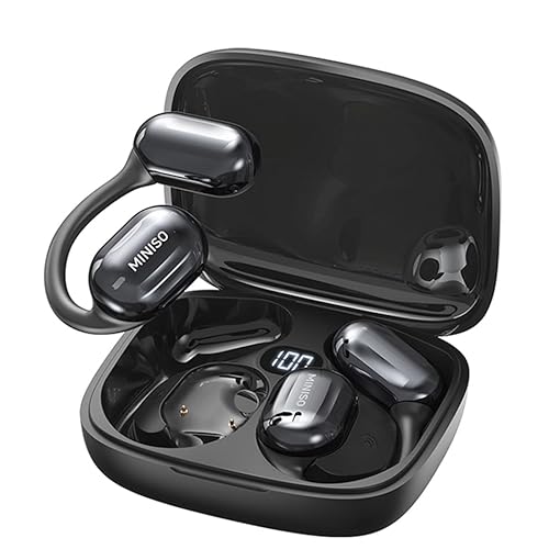 MINISO MS162 Ki Übersetzer Kopfhörer Echtzeit OWS Open Ear AI Übersetzer Ohrhörer Drahtlose Bluetooth Kopfhörer Unterstützung 135 Sprachen Übersetzer Kopfhörer passend iOS/Android für Reise Business