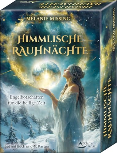 Himmlische Rauhnächte - Engelsbotschaften für die heilige Zeit: - Set mit Buch und 40 Karten