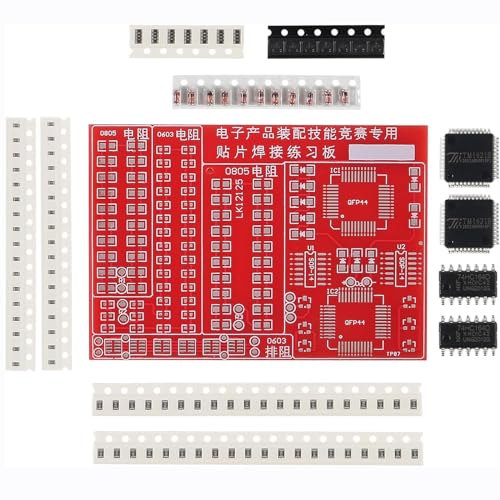 AEDIKO SMD SMT Components Practice Board Solder Skill Training Beginner DIY Kit for School Learning Project