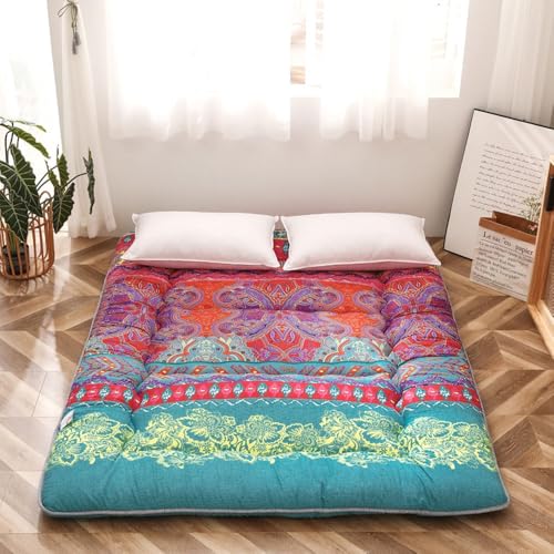 Futon Matratzefutonbett 140x200 Japanische Bodenmatratze 160x200 180x200 120x200 Tatami Matratze Queen-Size-Bett Futon Matratze Tatami Japanische Tatami Matratze(E,120x200cm)