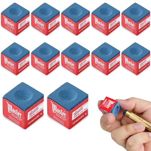 CATOR 12 Stückbillardkreide Profi, Billard Kreide Zubehör Blau, Billard Chalk, Billard Kreide Zubehör, Billard Zubehör, Billard Kreide Für Amateure Und Profis