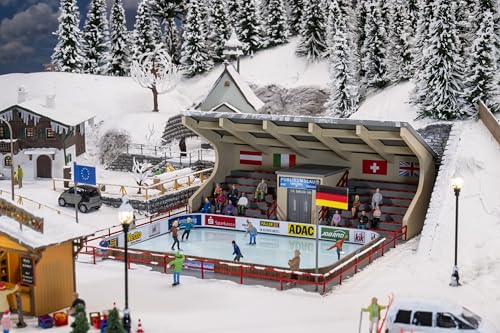 FALLER 134005 H0 Kunsteisbahn mit bewegten Figuren Spurweite H0, Weiß