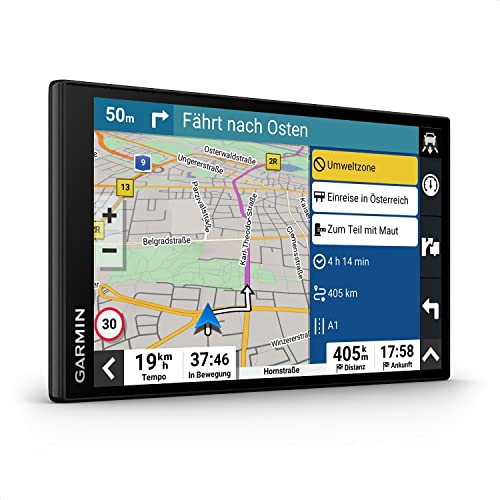 Garmin DriveSmart 76 MT-D – Navigationsgerät mit großem 7 Zoll (17,8 cm) HD-Display, 3D-Europakarten mit Umweltzonen, Verkehrsinfos in Echtzeit, Sprach- und Fahrerassistenz (Generalüberholt)