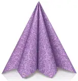 GRUBly® Servietten LILA, VIOLETT | Stoffähnlich [50 Stück] | Hochwertige lila Tischdekoration für Hochzeit, Geburtstag, Feiern, Weihnachten | 40x40cm | AIRLAID QUALITÄT