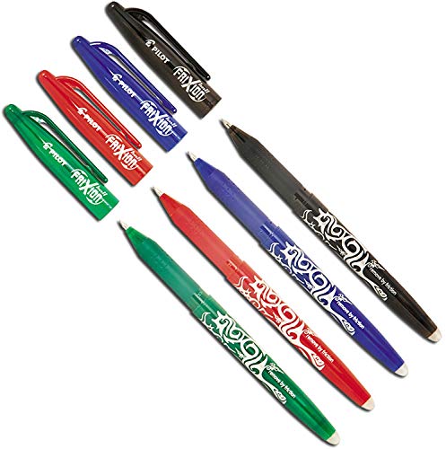 Pilot Pen Frixion Tintenroller (radierbar) 4 Stück farbig sortiert, 1 Stück (4er Pack)