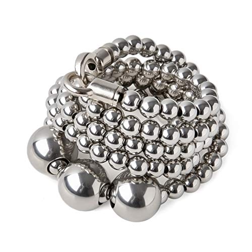 penixon Acala Voller Edelstahl Selbstverteidigung Buddha Armband (Länge C (für Handgelenkumfang> 17cm))