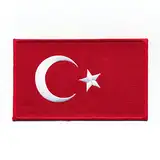 30 x 20 mm Türkei Flagge Türkiye Cumhuriyeti Patch Aufnäher Aufbügler 0633 Mini