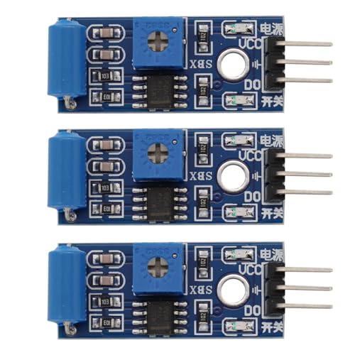 Heevhas SW-420 NC-Typ Vibrationssensor-Modul Vibrationsschalter Alarm-Sensor-Modul Schalter-Detektor für Arduino Smart Car (3 Stück)