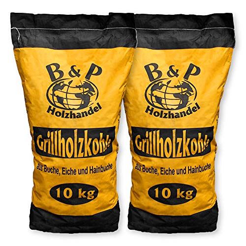 B&P Dienstleistungen und Service 2 x 10kg Sack Holzkohle (1,54€/kg)