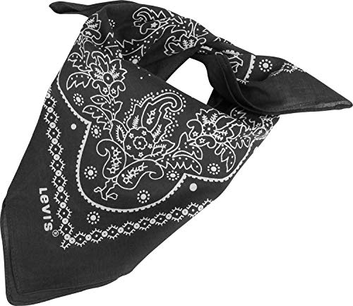 Levi's Herren Paisley Bandana Tuch, Schwarz (Noir Regular Black), Einheitsgröße