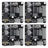 The Lord of the Tools 4Pcs MP3 Audio Bluetooth 5.0 Receiver Board Car Speaker Audio Amplifier 3.7V-5V Bluetooth Audio Receiver Decoding Board 3x3cm/ 1.18x1.18inch