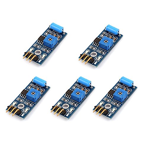 DollaTek 5Pcs SW-420 NC-Typ Vibrationssensor-Modul Vibrationsschalter für Arduino Smart Car