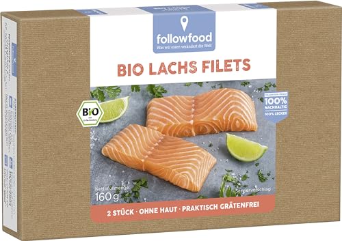 followfood Bio Lachs Filets, 160g (Tiefgefroren)