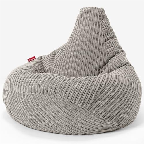 Lounge Pug, Gaming Sitzsack Sessel, Cord Nerzfarben