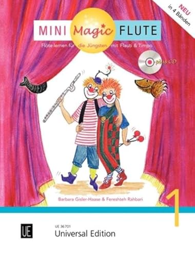 Mini Magic Flute 1: Flöte mit Audio- oder Klavierbegleitung. Ausgabe inkl. Play-Along.