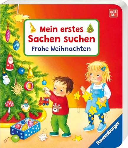 Mein erstes Sachen suchen: Frohe Weihnachten, Weihnachtsbuch, Buch für Kinder ab 1 Jahr