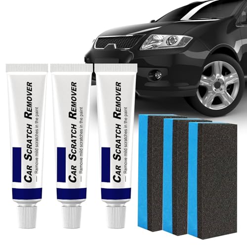 3 Stück Kratzer Entferner Auto, Auto Kratzer Entferner, Autolack Kratzer Entferner, Car Scratch Remover Repair Set, Autokratzerentferner, Kratzerentferner Autopolitur für Kfz-Lack-Reparatur Lackpflege