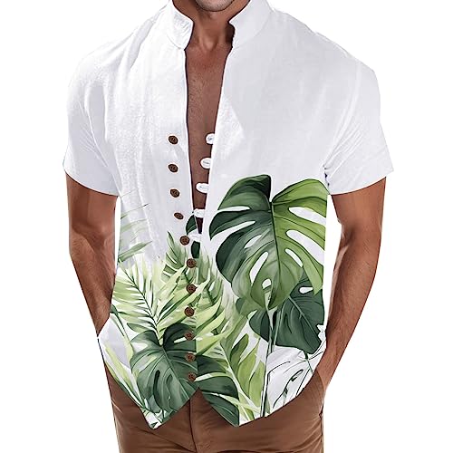 Hehiy Herren Hemd Kurzarm Freizeithemd mit Tasche Textured Casual Shirt Regular Fit Fischgrätmuster Hemden elastisches Sommerhemd Schwarzes Hemd Herren Modische Herren Hemden Mit Aufdruck