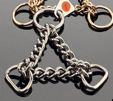 Sprenger 1x Durchzugskette aus Edelstahl, Silber, Zwei D-Ringe, Größe: 25 mm (1"), HS