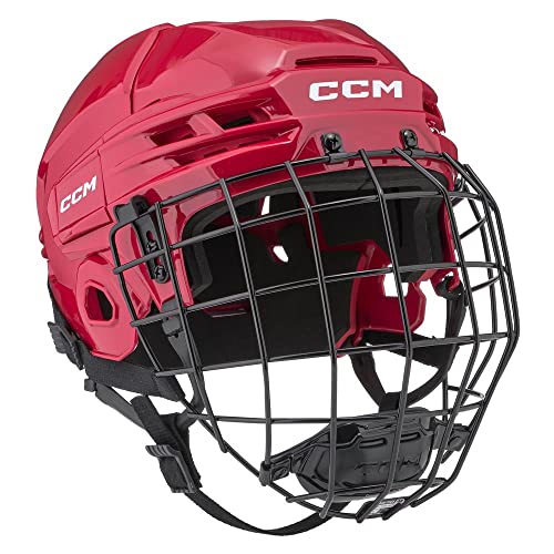 CCM Tacks 70 Helm Combo Senior, Größe:M, Farbe:Rot