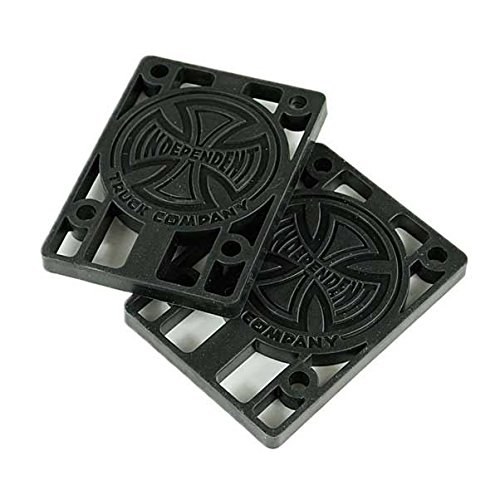 Indy Unabhängige Skateboard Riser Pads 2 Stück schwarz 1/10,2 cm