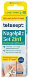 tetesept Anti-Nagelpilz Set – Zur Behandlung von Pilzerkrankungen der Nägel – schnell einziehende Lösung gegen Nagelpilz inkl. 5 hygienischer Einmal-Feilen – 4 ml