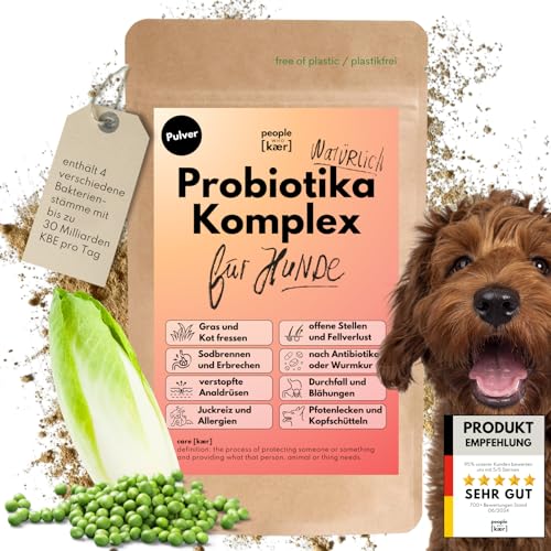 People who Kaer Probiotika Komplex Pulver für Hunde, 200g - Darmflora Hund aufbauen, Darmbakterien für Hunde, Darmsanierung Hunde Ergänzungsmittel, Darmgesundheit