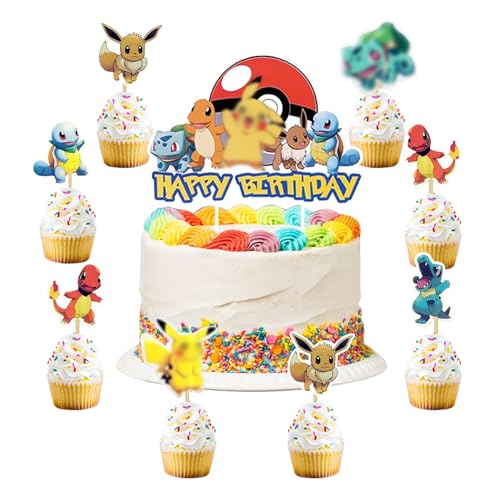 Tortendeko Kindergeburtstag, 49 PCS Kuchen Deko Geburtstag, Cake Topper Kindergeburtstag, Party Deko Geburtstag Kinder, Tortendeko Geburtstag Junge/Mädchen