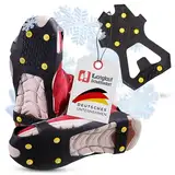 Anti Rutsch Schuhspikes Eco - Langlauf Schuhbedarf Ice Grips Schuhkrallen - rutschfeste Eisspikes für Schuhe und Stiefel - Antirutsch Spikes Glatteis - Spikes zum Überziehen - Grödel (L (41-43))