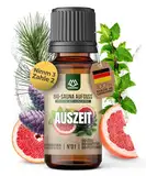 NORDHOLZ® Saunaaufguss BIO [NATURREINE ÄTHERISCHE BIO-ÖLE] Sauna Aufgussmittel #1 Auszeit 10ml Zirbe, Grapefruit, Minze - Sauna Aufguss Zubehör