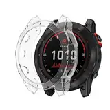 KeeFos TPU Hülle Kompatibel mit Garmin Fenix 7X Pro Solar, Stoßdämpfend Schutzhülle Silikon Ultradünne Flexibles Kratzfest Gehäusefür Garmin Fenix 7X Pro Solar (Transparent)