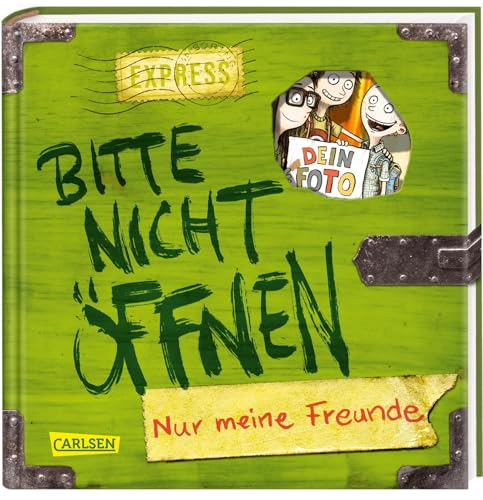 Bitte nicht öffnen: Nur meine Freunde (Freundebuch): Monstermäßiges Schulfreunde-Buch für Jungen und Mädchen ab 8 Jahren