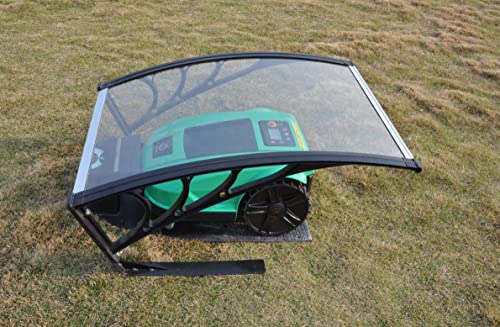 vhbw Carport kompatibel mit Gardena R38Li, R50Li, R100Li, R130Li, R160Li, R40li, R45Li Mähroboter - Garage aus Polycarbonat für Rasenmäher