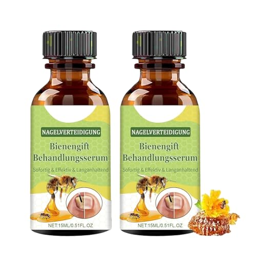 2 Stücke Furzero Bienengift Nagelserum, Bienengift Nagelbehandlung Serum(15ml x2)