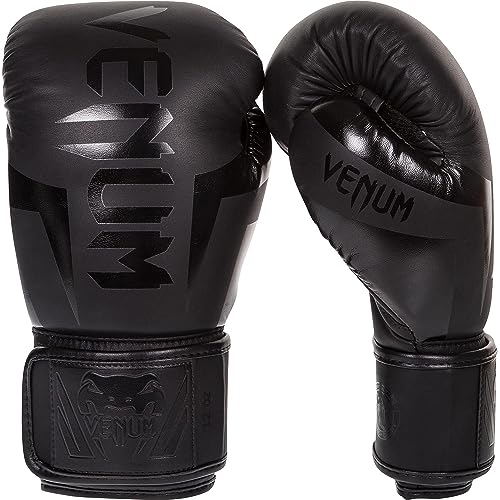 Venum Unisex boksehandsker Elite Boxhandschuhe, Matt Schwarz, 10oz EU