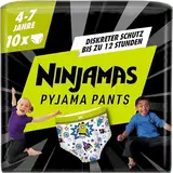 Ninjamas Pyjama Pants Raumschiff, 10 absorbierende Nachthöschen, 7 Jahre, 17kg-30kg