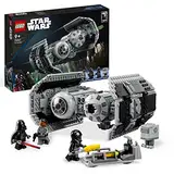 LEGO Star Wars TIE Bombe Modellbausatz mit Darth Vader Minifigur mit Lichtschwert und Gonk-Droide, baubares Spielzeug mit Starfighter als Geschenk 75347