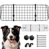 DOLCEPAW Hundegitter Auto für Kofferraum, Universal Autogitter, Kofferraum Gitter Hund, Trenngitter Kofferraum Hund, Schutzgitter mit Kopfstützen-Befestigung, Verstellbare Breite - 90-150 x 30 cm