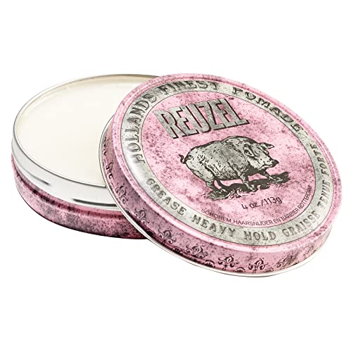 Reuzel Pink Grease Heavy Hold Pomade, Hair Holding Wax For Men, 113 g