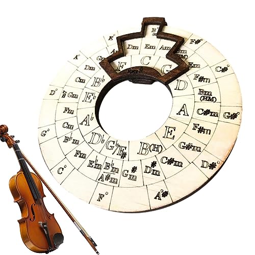 Melodie Werkzeug aus Akkordrad, 12cm Quintenzirkel Gitarre, Klavier Ukulele Gitarren Lernwerkzeug, Melodiewerkzeug Musikinstrument für Lehrer Studenten Musiker Anfänger