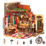 Rolife DIY Miniaturhaus Bausatz Cheers Bar Modellbausätze für Erwachsene zum Bauen Miniatur Puppenhaus Heimdekoration Geburtstagsgeschenk