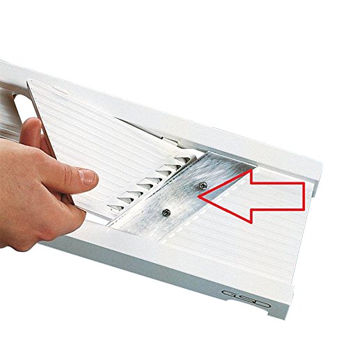 GSD Haushaltsgeräte Hobel-Messer mit 2 Schrauben, Edelstahl, Metall, Normal