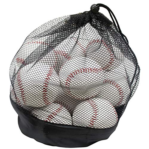 Lawei 12er Pack Baseball bälle Offiziel Freizeitgebrauch Korkbälle für Jugendliche Erwachsene ohne Makierung & Lederüberzug, Standardgröße