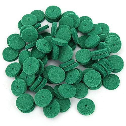 Piano Felt Pads, 22mm Piano Felt Kissen Piano Felt Unterlegscheiben Piano Leveling Key Unterlegscheiben Piano Regulating Tools Keyboard Balance Unterlegscheiben Piano Parts Ersatz Green 90pcs / Set