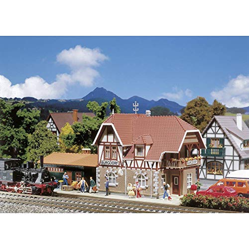 Faller FA131377 Bahnhof Burgdorf Modellbausatz, verschieden, One Size