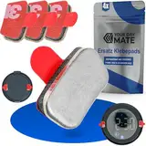 Ersatz Klebepads Set, 4 Stück, kompatibel mit OOONO P-DISC NO2, CO-DRIVER NO2, Metallplättchen mit Klebesticker, Aufkleber für elektronische Parkscheibe, Blitzerwarner, Windschutzscheibe Klebestreifen